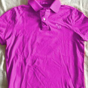 Abercrombie & Fitch Pink Men's Muscle Polo - Medium